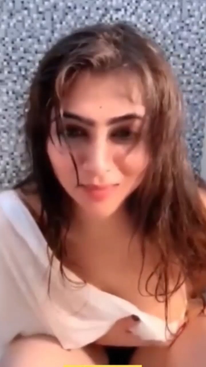 Hiral Radadiya Hot Live In Transparent Dress Showing Boobs