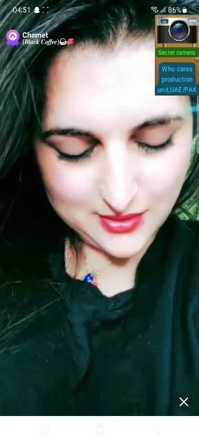 Pakistani Bhabhi Black Coffee Showing Her Huge Boobs And Pink Nipples On Chamet Live